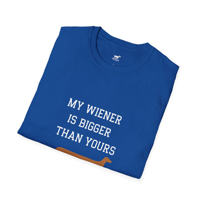 My Wiener is Bigger Than Yours Unisex T-shirt