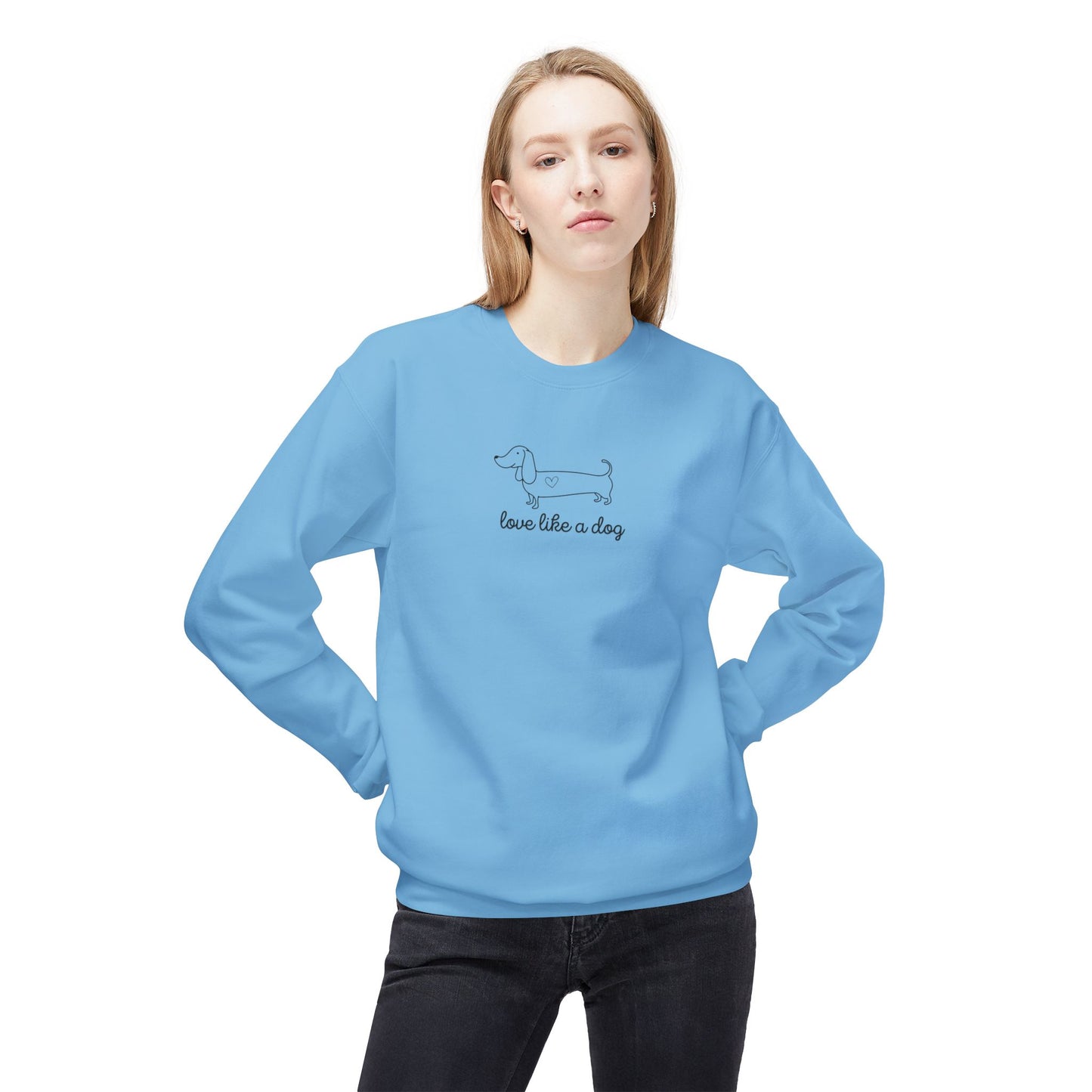 Love Like A Dog Unisex Crewneck Sweatshirt