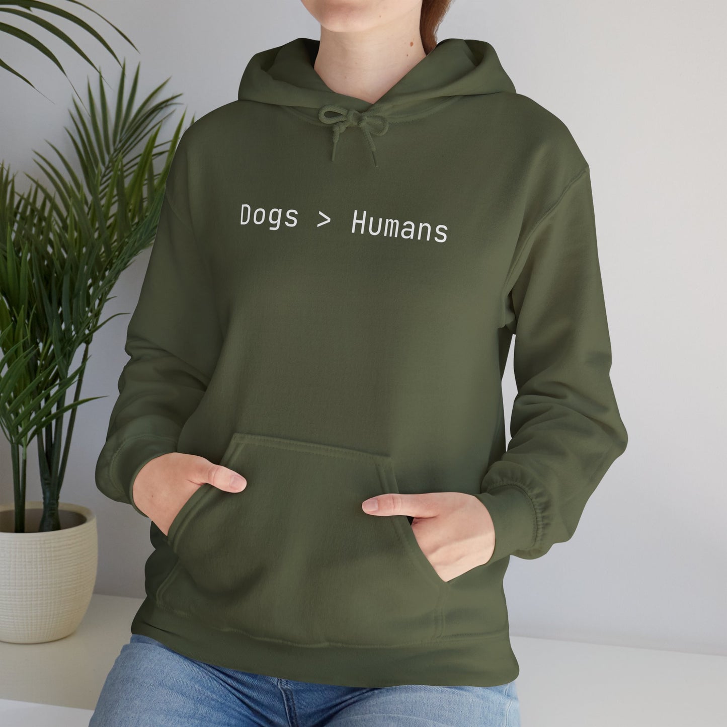 Dogs > Humans Hoodie