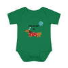 Protected By Dachshund Baby Rib Bodysuit