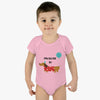 Protected By Dachshund Baby Rib Bodysuit