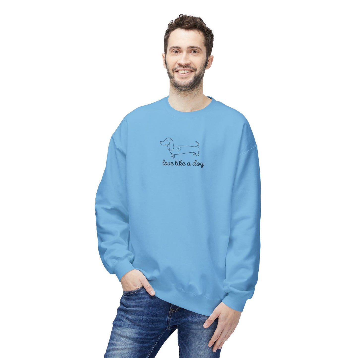 Love Like A Dog Unisex Crewneck Sweatshirt