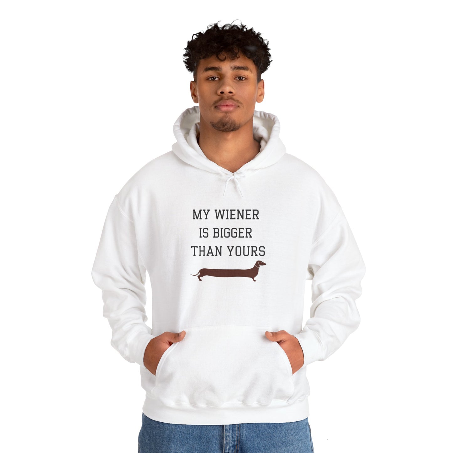 My Wiener is Bigger Than Yours Unisex Hoodie