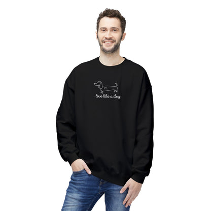 Love Like A Dog Unisex Crewneck Sweatshirt