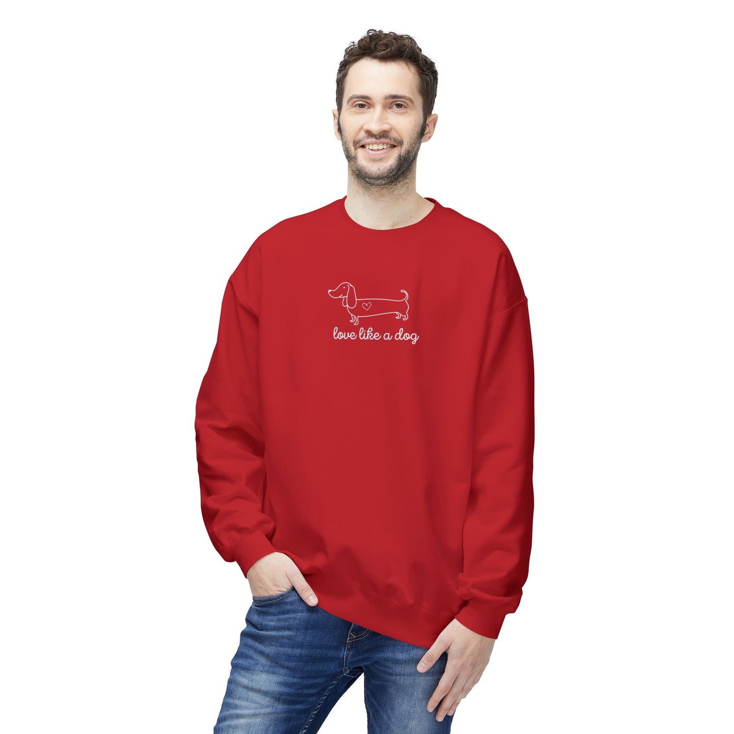 Love Like A Dog Unisex Crewneck Sweatshirt