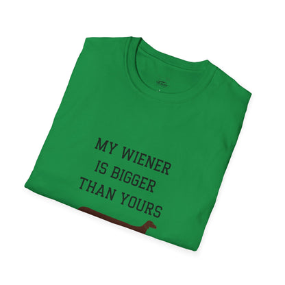 My Wiener is Bigger Than Yours Unisex T-shirt