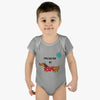 Protected By Dachshund Baby Rib Bodysuit