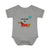 Protected By Dachshund Baby Rib Bodysuit