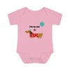 Protected By Dachshund Baby Rib Bodysuit