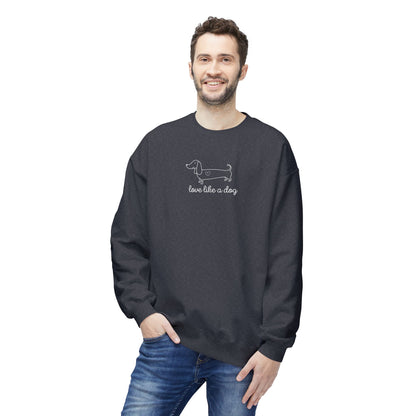 Love Like A Dog Unisex Crewneck Sweatshirt