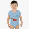 Protected By Dachshund Baby Rib Bodysuit