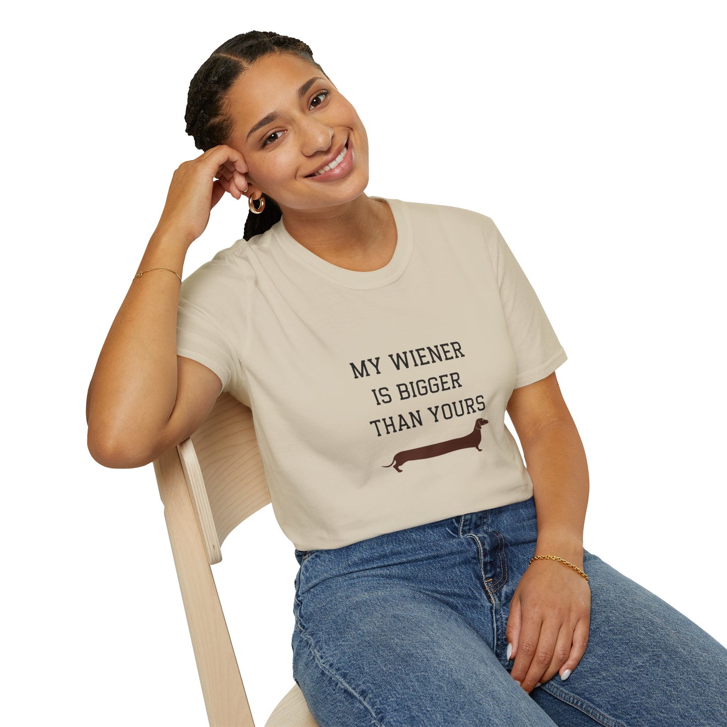 My Wiener is Bigger Than Yours Unisex T-shirt