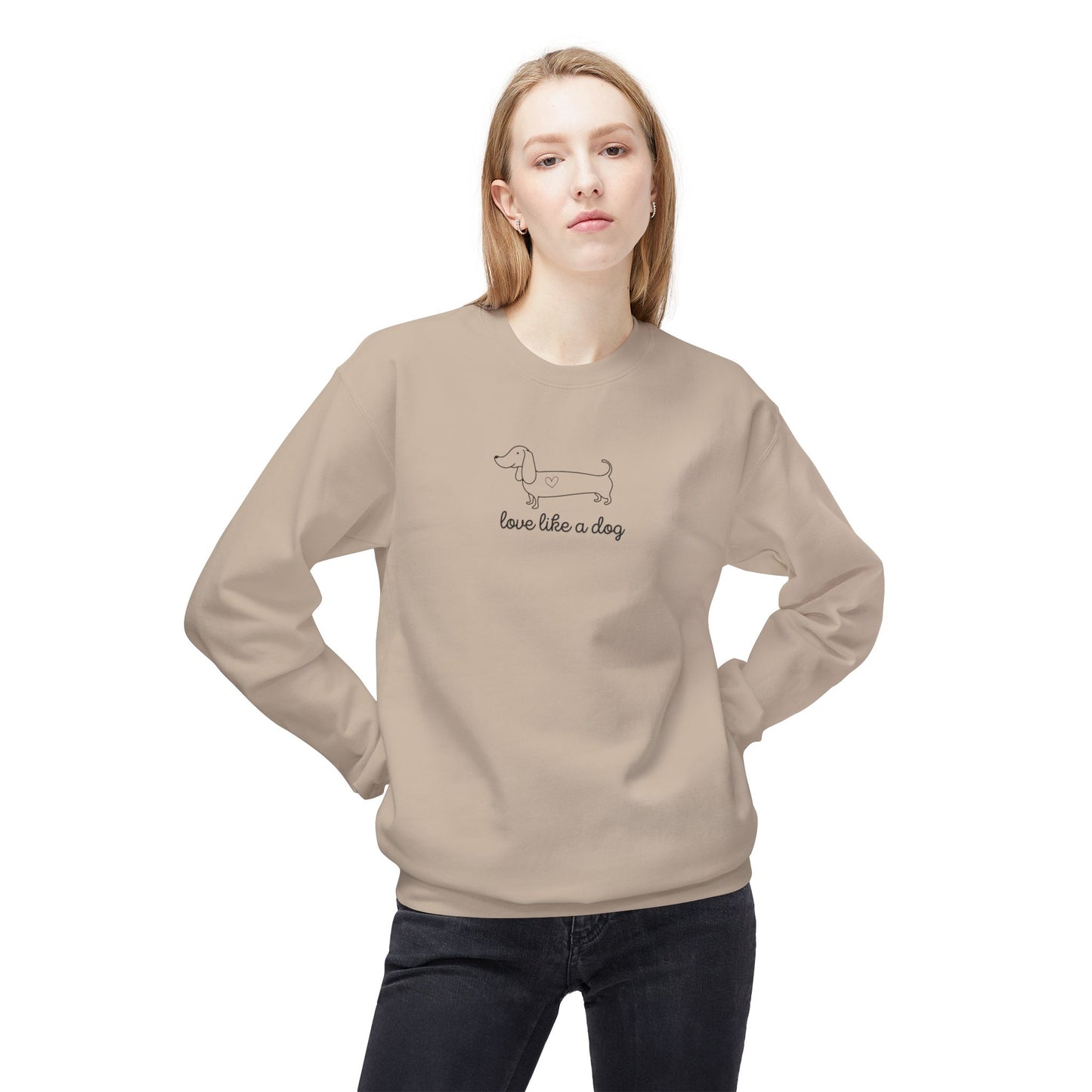 Love Like A Dog Unisex Crewneck Sweatshirt