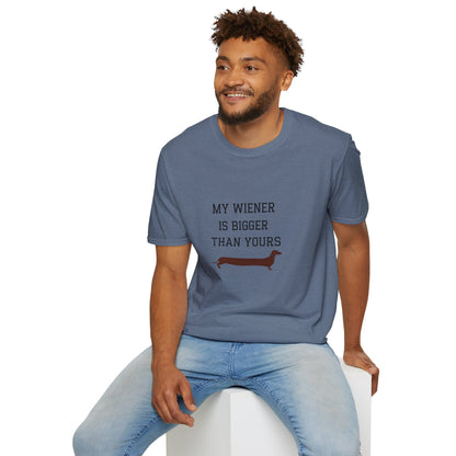 My Wiener is Bigger Than Yours Unisex T-shirt