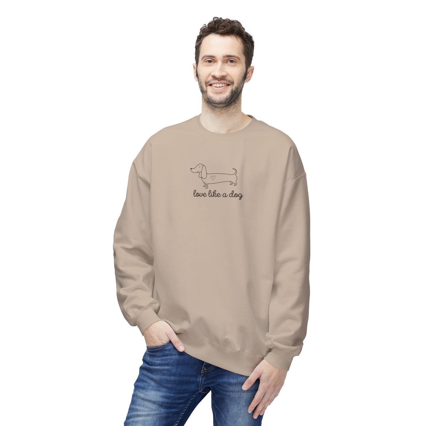 Love Like A Dog Unisex Crewneck Sweatshirt