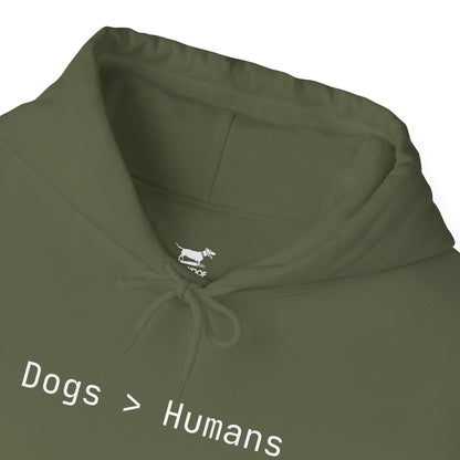 Dogs > Humans Hoodie